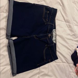 Blue jean shorts